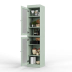 100% Solid Wood 16.5 Kitchen Pantry Cabinet with  by