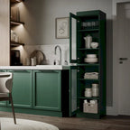 100% Solid Wood 16.5 Kitchen Pantry Cabinet with  by