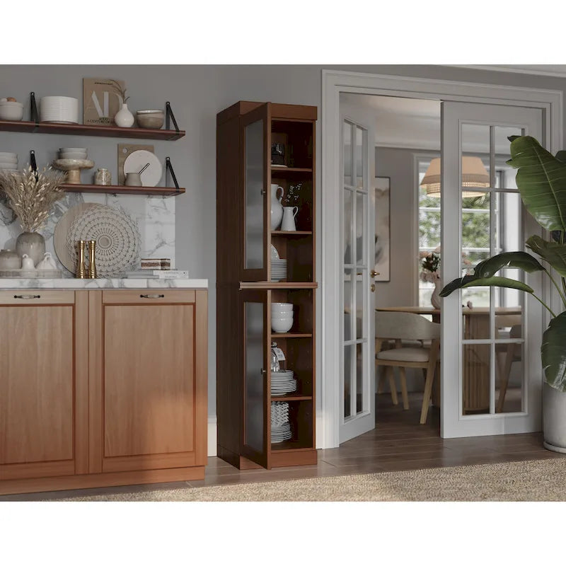 100% Solid Wood 16.5 Kitchen Pantry Cabinet with Doors by Palace Imports