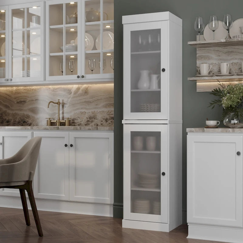 100% Solid Wood 16.5 Kitchen Pantry Cabinet with Doors by Palace Imports