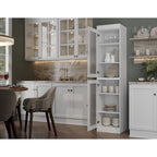 100% Solid Wood 16.5 Kitchen Pantry Cabinet with Doors by Palace Imports