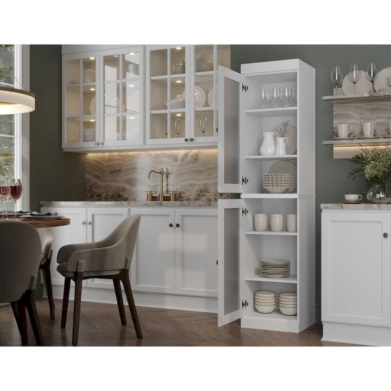 100% Solid Wood 16.5 Kitchen Pantry Cabinet with Doors by Palace Imports