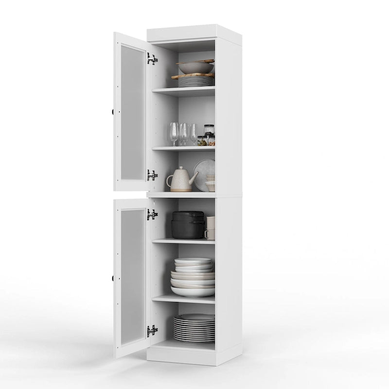 100% Solid Wood 16.5 Kitchen Pantry Cabinet with Doors by Palace Imports