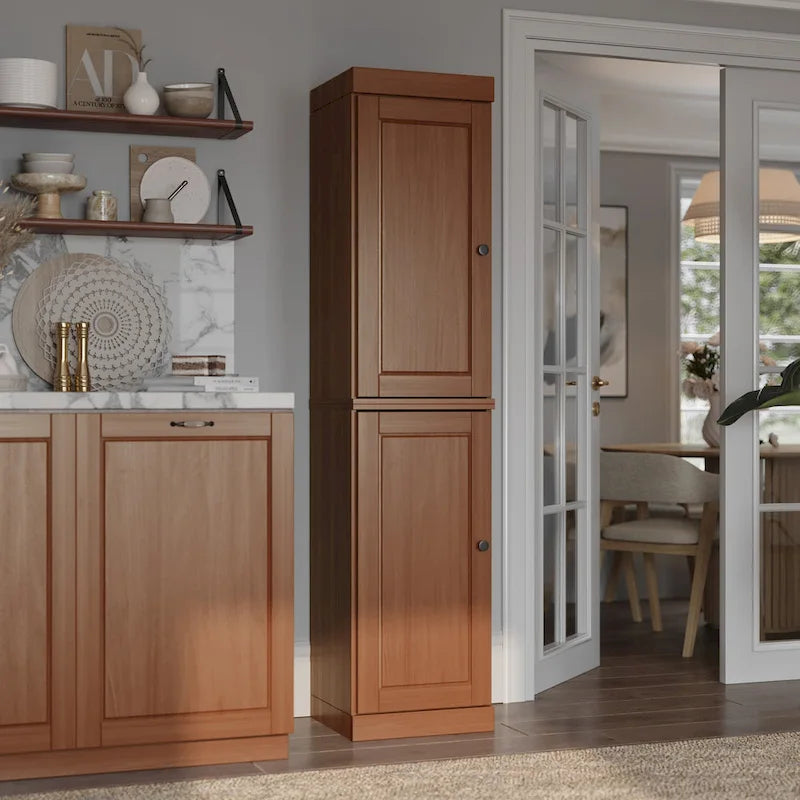 100% Solid Wood 16.5 Kitchen Pantry Cabinet with Doors by Palace Imports
