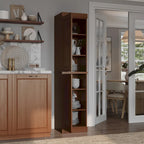 100% Solid Wood 16.5 Kitchen Pantry Cabinet with  by