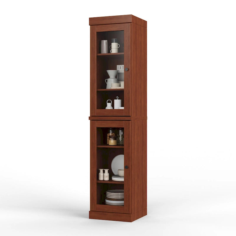 100% Solid Wood 16.5 Kitchen Pantry Cabinet with  by