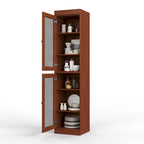 100% Solid Wood 16.5 Kitchen Pantry Cabinet with  by