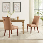 Allard Faux Leather Dining Chairs (Set of 2)