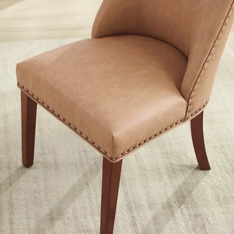 Allard Faux Leather Dining Chairs (Set of 2)