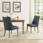 Allard Faux Leather Dining Chairs (Set of 2)