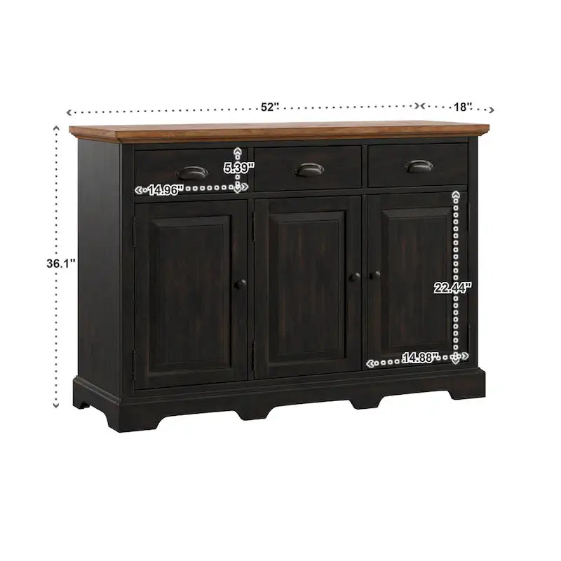 Eleanor Wood Cabinet Buffet Server by