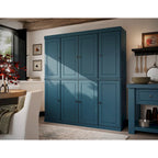 100% Solid Wood Kitchen China Pantry Buffet with Glass or Solid Wood Doors and 2-Drawer Kit by Palace Imports - 65 x 71.5