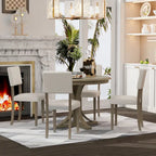 5-Piece Retro Round Dining Table Set