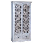 Maadze Mandolin 70.6 High Carved Armoire with Shelves and Drawers