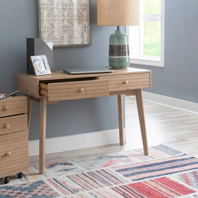 Whitney Wood 2 Drawer Office Desk