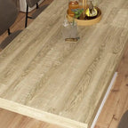 63-78.7 Extendable Dining Table, Wood Finish Office Meeting Table