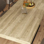 63-78.7 Extendable Dining Table, Wood Finish Office Meeting Table