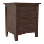 Modern Mission Queen Bedroom Set with 2 Nightstands and 1 Dresser with Mirror
