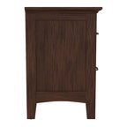 Modern Mission Queen Bedroom Set with 2 Nightstands and 1 Dresser with Mirror