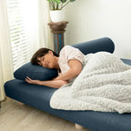Jaxx Avida Daybed - Fold Out Queen Sleeper - Premium Boucle: Sleek and Modern Lounge for Relaxing and Overnight Guests