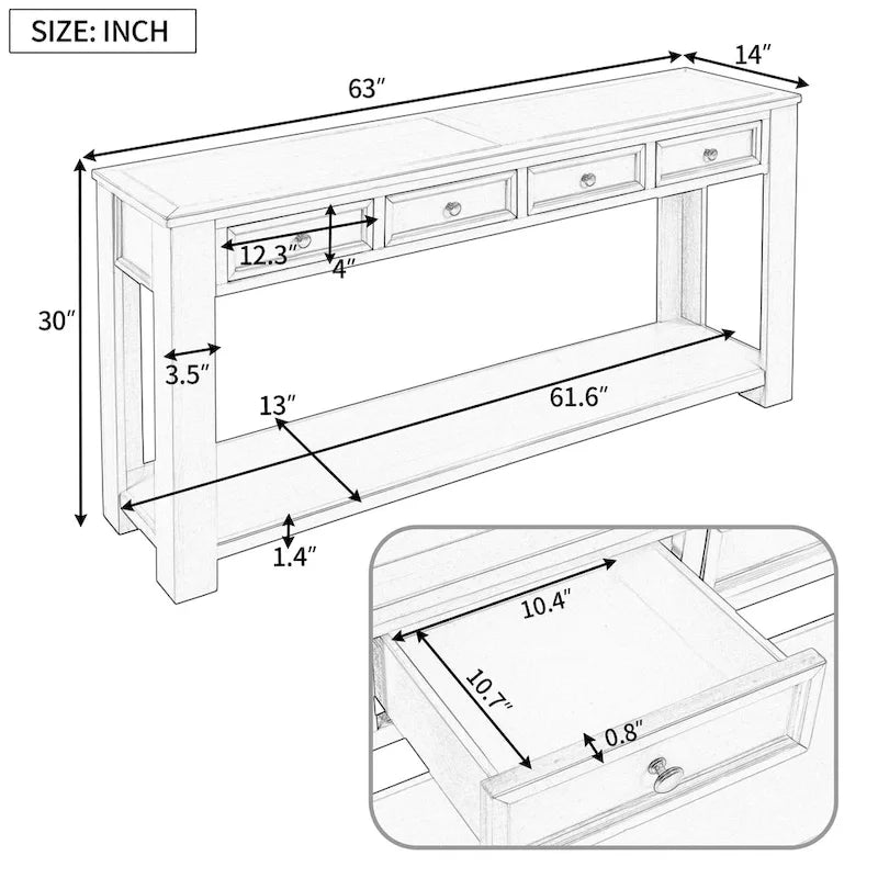 Console Table for Entryway Hallway
