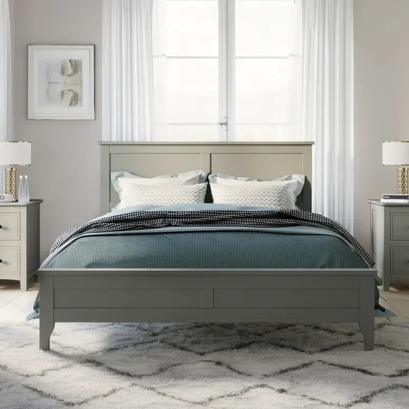 Modern Solid Wood Platform Bed