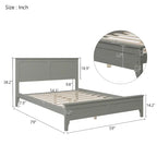 Modern Solid Wood Platform Bed
