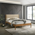 Vichy Platform Bed, Light Walnut, Queen