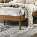 Vichy Platform Bed, Light Walnut, Queen