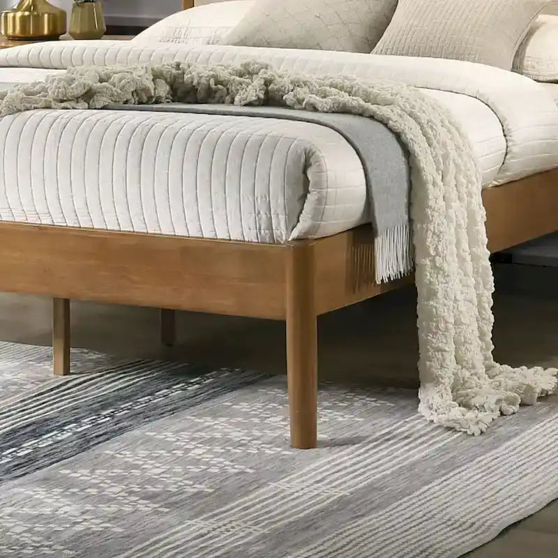 Vichy Platform Bed, Light Walnut, Queen
