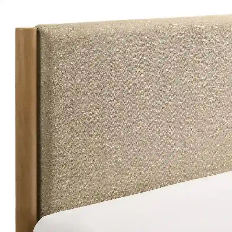 Vichy Platform Bed, Light Walnut, Queen