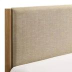 Vichy Platform Bed, Light Walnut, Queen