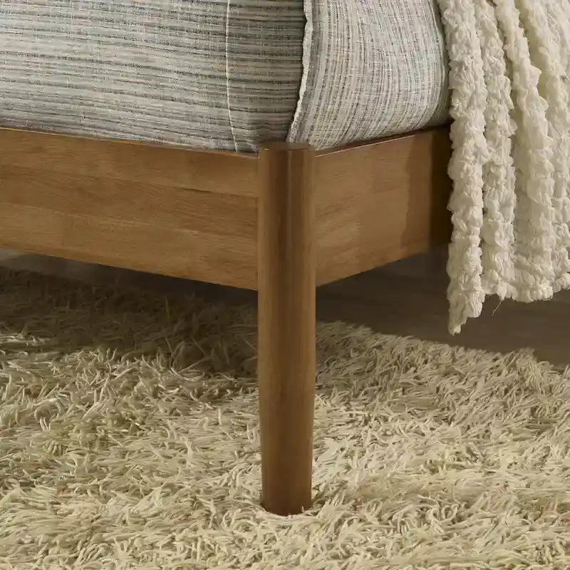 Vichy Platform Bed, Light Walnut, Queen