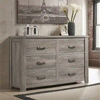 Rousham Garden Weathered Grey Wood 6-piece Bedroom Set