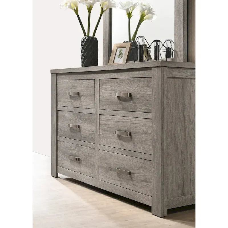 Rousham Garden Weathered Grey Wood 6-piece Bedroom Set