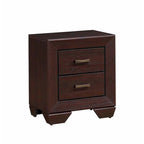 Warwick Brown and Dark Cocoa 4-piece Upholstered Bedroom Set
