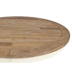 Prato 5-Piece Round Dining Table Set with Cross Back Chairs, Antique White and Distressed Oak