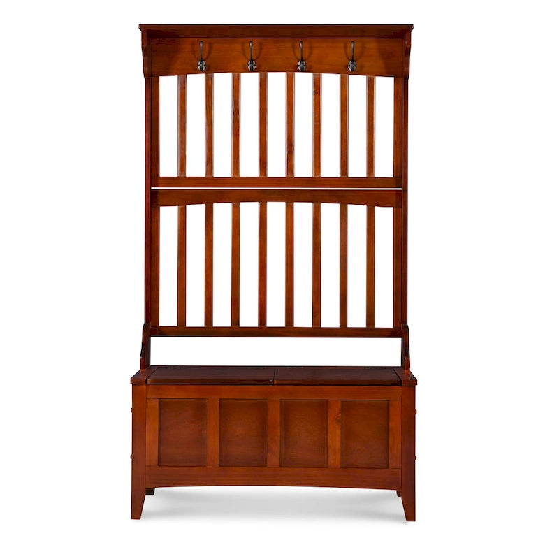Yellowstone Entryway Hall Tree Storage Bench