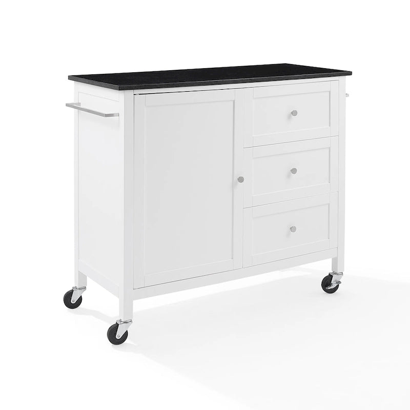 Soren Granite Top Kitchen Island/Cart - 18.13d x 42.13w x 37.5h