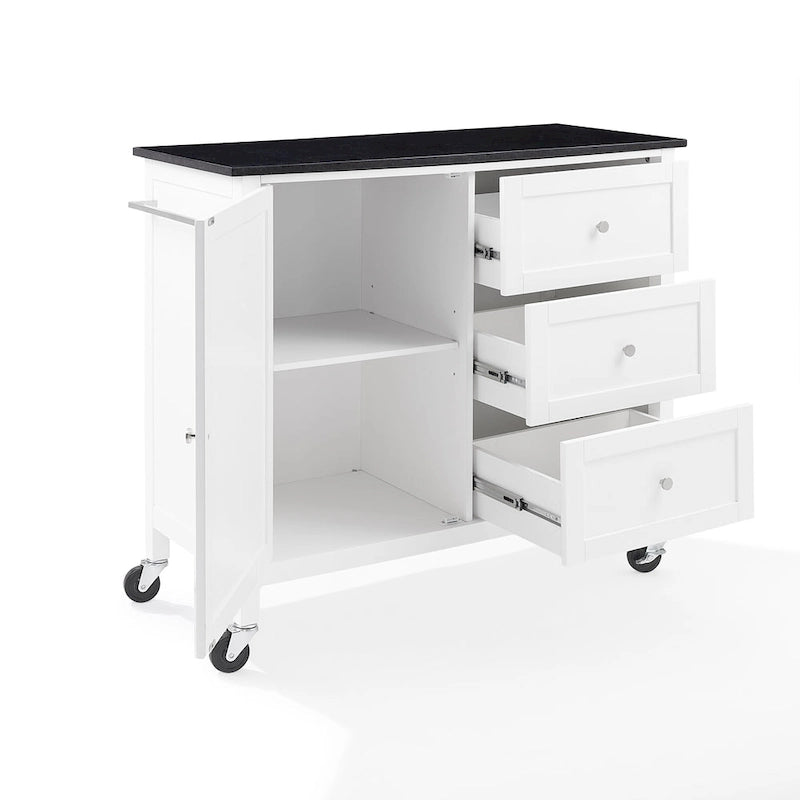 Crosley Soren Granite Top Kitchen Island/Cart - 18.13d x 42.13w x 37.5h