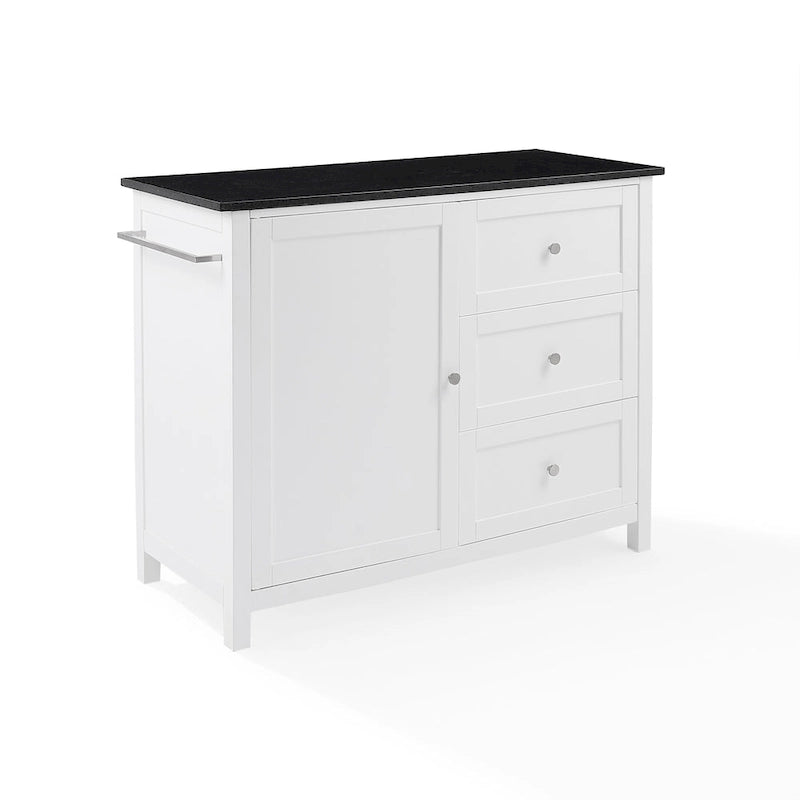 Crosley Soren Granite Top Kitchen Island/Cart - 18.13d x 42.13w x 37.5h
