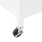Soren Granite Top Kitchen Island/Cart - 18.13d x 42.13w x 37.5h