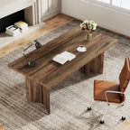 63-Inch Modern Executive Desk Large Office Computer Desk Writing Table