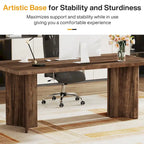 63-Inch Modern Executive Desk Large Office Computer Desk Writing Table