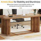 63-Inch Modern Executive Desk Large Office Computer Desk Writing Table