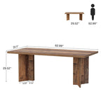 63-Inch Modern Executive Desk Large Office Computer Desk Writing Table