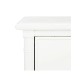 SAFAVIEH Jasmyne Modern Coastal 3-Drawer Navy Bamboo Nightstand