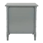 SAFAVIEH Jasmyne Modern Coastal 3-Drawer Navy Bamboo Nightstand