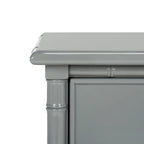 SAFAVIEH Jasmyne Modern Coastal 3-Drawer Navy Bamboo Nightstand