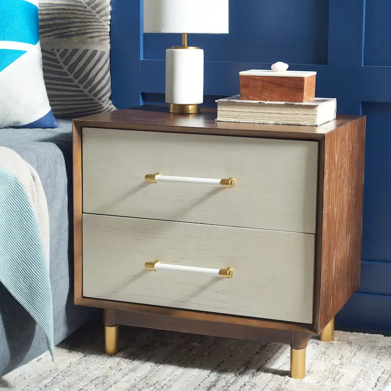 SAFAVIEH Dasia 2-Drawer Accent Table Nightstand
